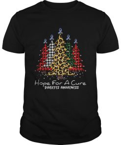 Christmas tree hope for a cure Diabetes Awareness shirt