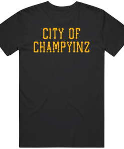 City Of Champyinz Pittsburgh Baseball Fan Distressed T Shirt