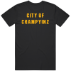 City Of Champyinz Pittsburgh Football Fan Distressed T Shirt