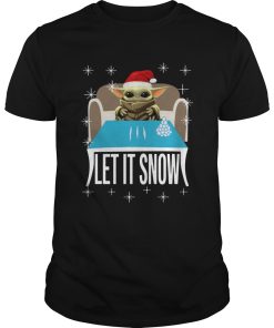 Cocaine Yoda Santa Let It Snow shirt