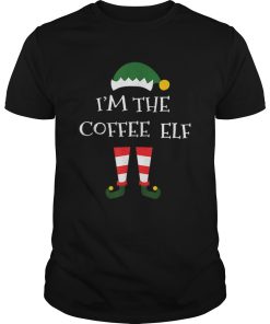 Coffee Elf Gift Funny Matching Family Group Christmas shirt