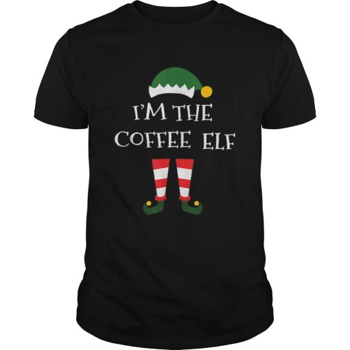 Coffee Elf Gift Funny Matching Family Group Christmas shirt