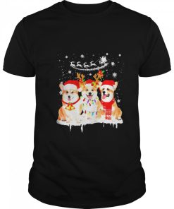Corgi merry christmas shirt