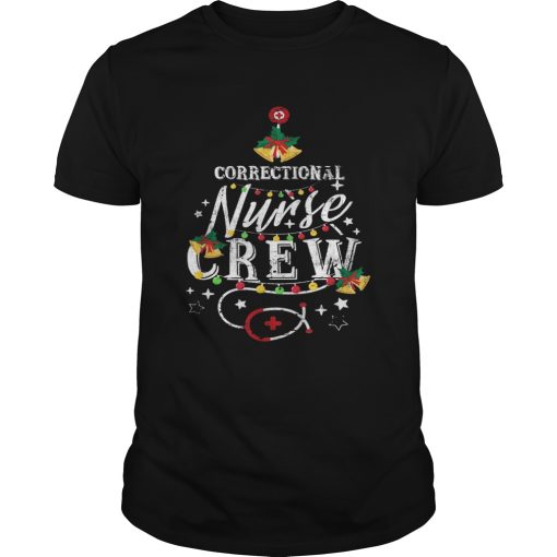 Correctional Nurse Crew Stethoscope Xmas shirt