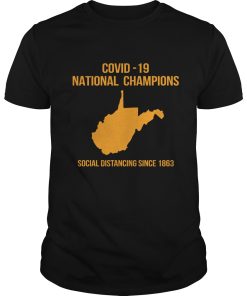 Covid-19 national champions social distancing since 1863 shirt