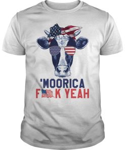 Cow Moorica fuck yeah shirt, hoodie, long sleeve
