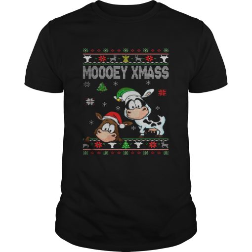 Cows Moooey Xmass Ugly Christmas shirt