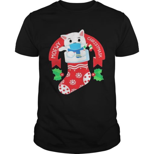 Cute Cat Face Mask Funny Christmas Stocking shirte