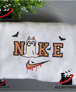 Cute Chilli Heeler Nike Halloween Embroidered Sweatshirt, Bluey Disney Embroidered Sweatshirt