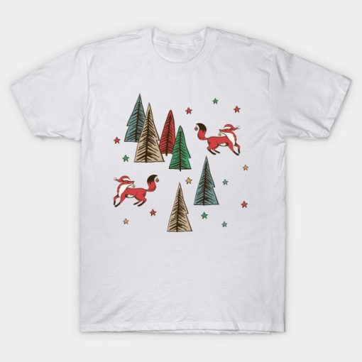 Cute Christmas Foxes T-shirt