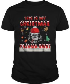 Cute Gorilla This Is My Christmas Pajama shirt