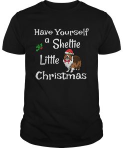 Cute Have Sheltie Little Christmas Sheltie Mom Gift shirt