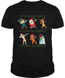 Dabbing Santa Basenji And Friends Christmas shirt