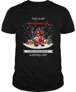 Dabbing Santa Claus This Is Hallmark Christmas Movie Watching Shirt