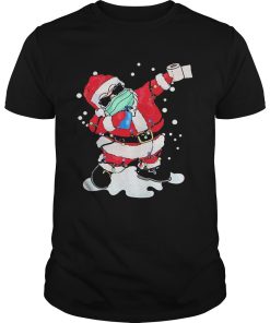 Dabbing Santa Face Mask Christmas shirt