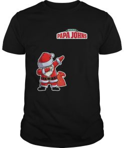 Dabbing Santa Pizza Papa Johns shirt