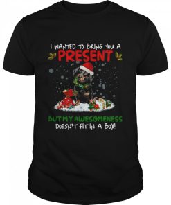 Dachshund I Wanted Bring You A Present But My Awesomeness Doesn’t Fit In A Box Christmas shirt