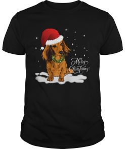 Dachshund Merry Christmas shirt