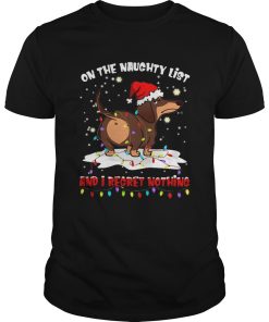 Dachshund On The Naughty List And I Regret Nothing shirt