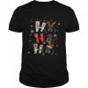 Dachshund Santa Elf Reindeer Ho Ho Ho Merry Christmas shirt