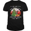 Dachshund Santa I just want to bake stuff and watch Christmas movies all day retro shirt