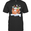 Dachshund Snowman Merry Christmas T-Shirt
