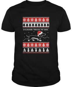 Dachshund Through The Snow Ugly Christmas shirt