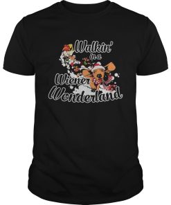 Dachshund Walkin’ In A Wiener Wonderland Christmas Shirt