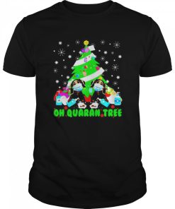 Dachshund face mask oh quaran tree Christmas shirt