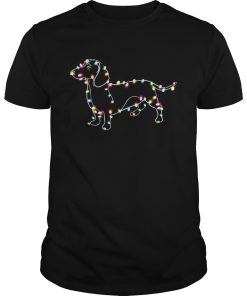 Dachshund light Christmas shirt