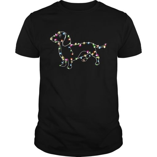 Dachshund light Christmas shirt