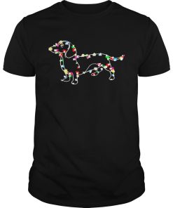 Dachshund lights Christmas shirt