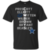 Dallas Cowboys – Prescott, Elliott, Witten, Wilber, Brown, Bryant, Beasley T-Shirt