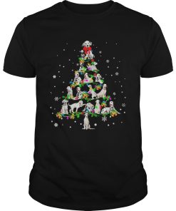 Dalmatian Light Christmas tree shirt
