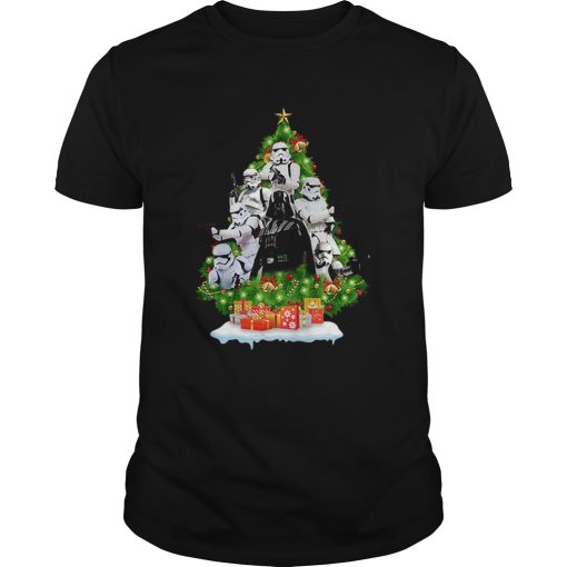 Darth vader and Stormtrooper Christmas Tree shirt