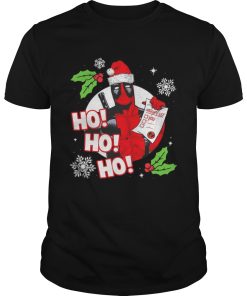 Deadpool Ho Ho Ho Naughty List Merry Christmas