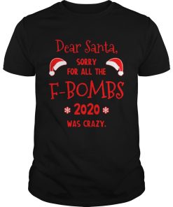 Dear Santa Sorry For All The Fbombs 2020 Was Crazy Christmas shirt