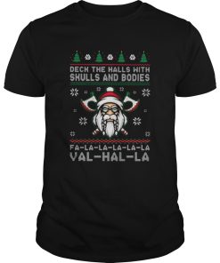 Deck The Halls With Skulls And Bodies Ugly Christmas shirt