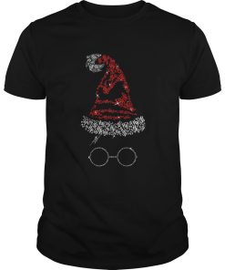 Diamond Christmas hat Harry Potter shirt