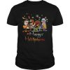 Dino Trex Happy HalloThanksMas Halloween Christmas shirt