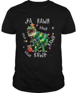 Dinosaur T Rex Fa Pawr Christmas shirt