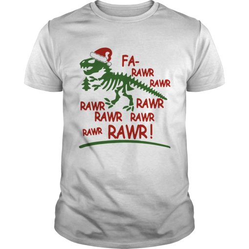 Dinosaur Trex Fa Rawr Rawr Christmas shirt