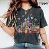 Disney Christmas Princess Characters Castle Shirt, Disney Xmas Princess Tee