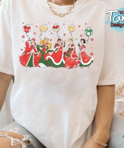 Disney Princess Characters Group Christmas Balloon Sweatshirt