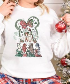 Disney Princess Christmas SweatShirt, Mickey Ears Disneyland Princess Tee