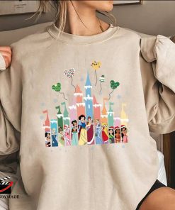 Disney Princess Christmas Sweatshirt, Disney Family Tee