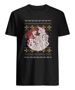 Disney Princess Circle Group Shot Ugly Christmas shirt
