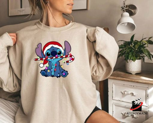 Disney Stitch Christmas Sweatshirt, Lilo And Stitch Couple Shirt