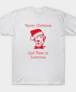 Dog God bless us everyone Merry Christmas shirt