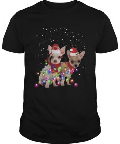 Dog Graphic Chihuahua Xmas Lights 2020 shirt